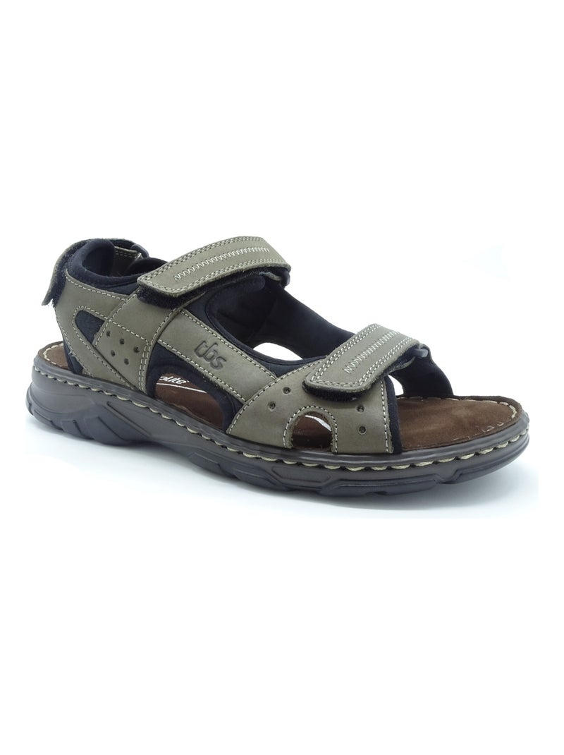 Sandale/nu Pied Homme Tbs Kaki - Kiabi