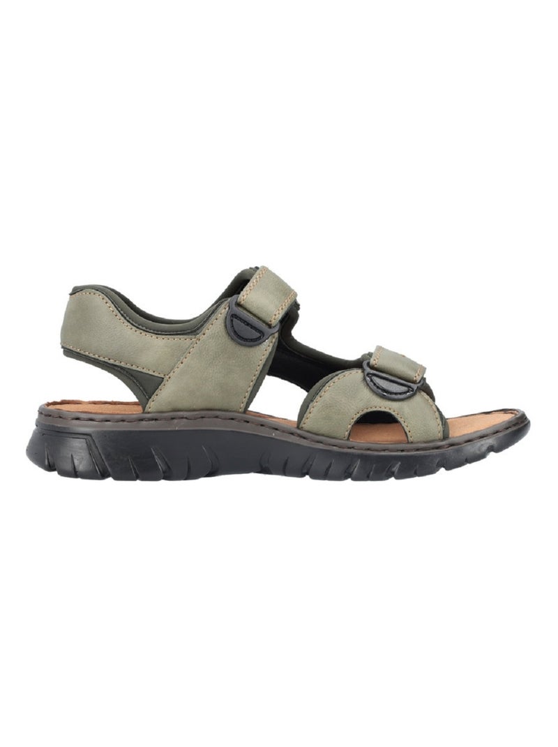 Sandale/nu Pied Rieker Kaki Kaki - Kiabi