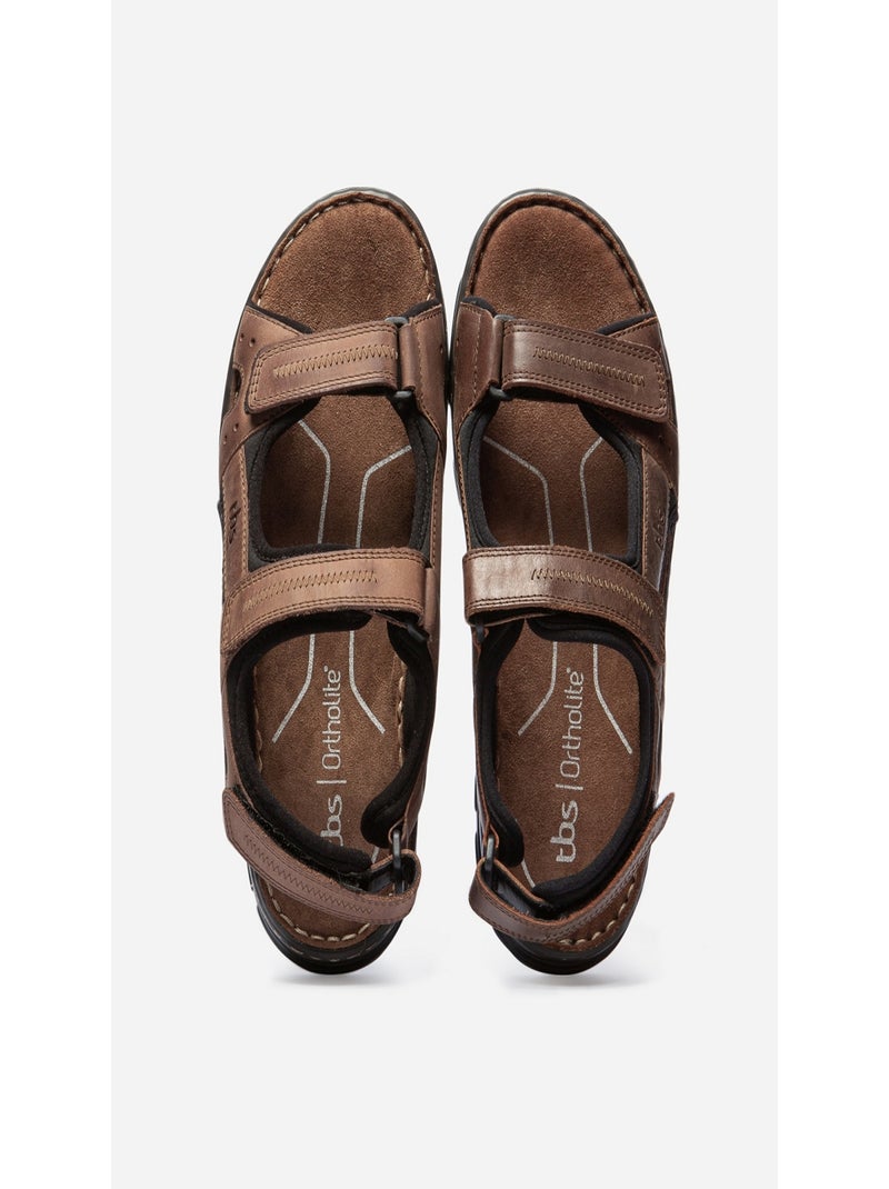 Sandale/nu Pied Tbs Marron Marron - Kiabi