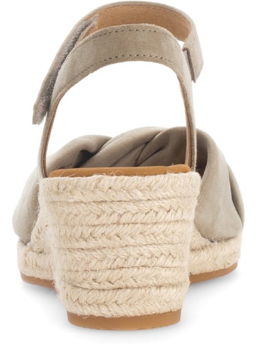 Sandales - en cuir velours - Kiabi