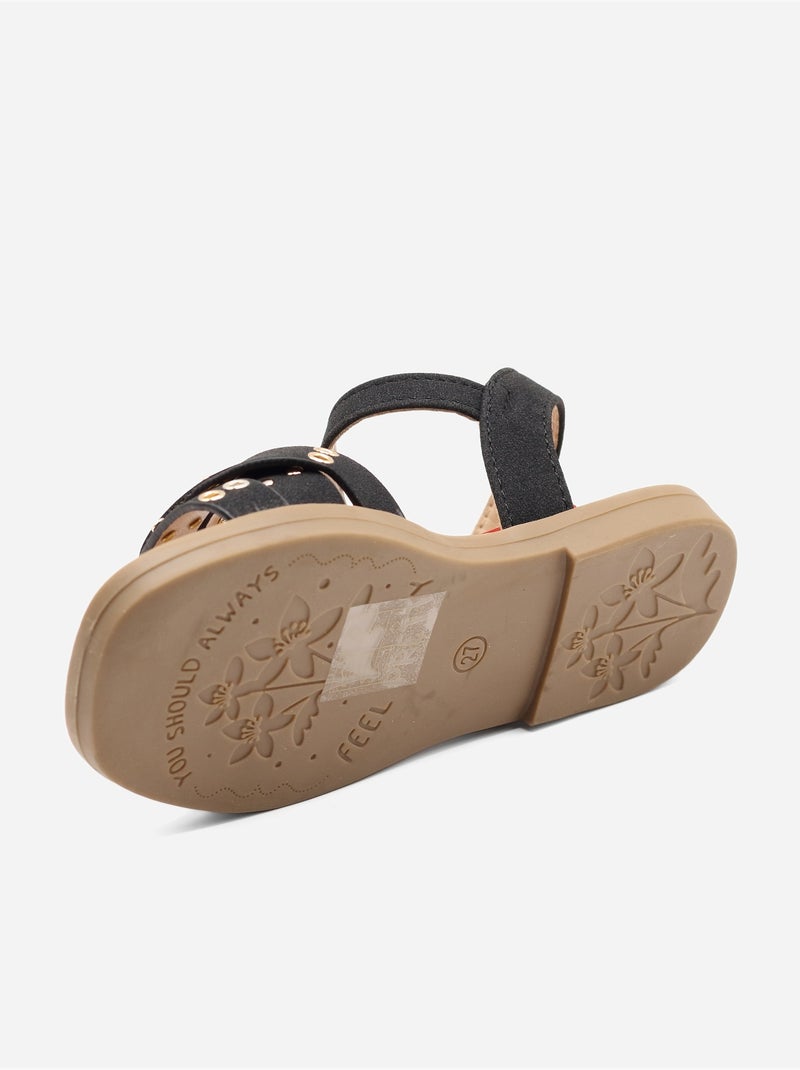 Sandales à boucle - Doremi Noir - Kiabi