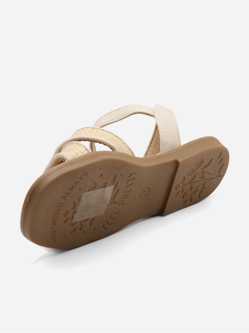 Sandales à boucle Beige - Kiabi