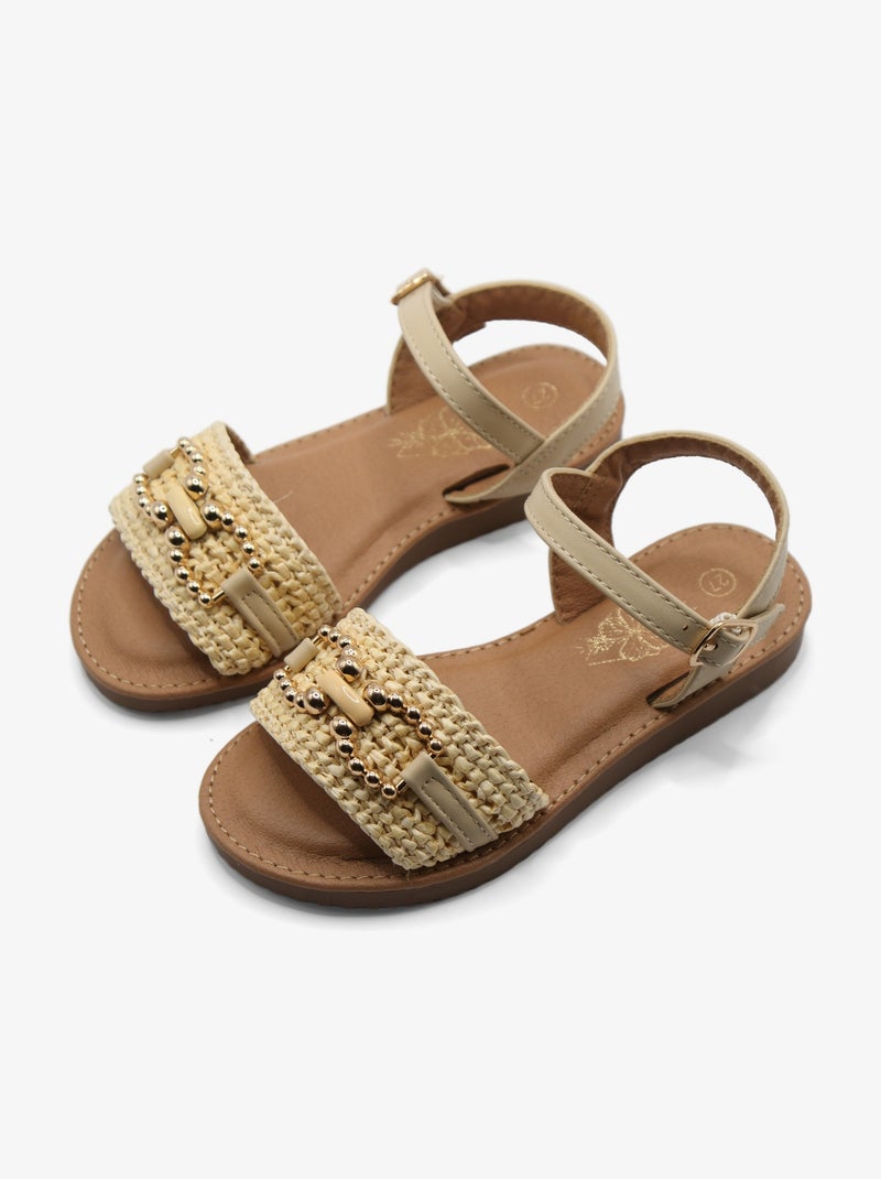 Sandales à boucle Blanc cassé - Kiabi