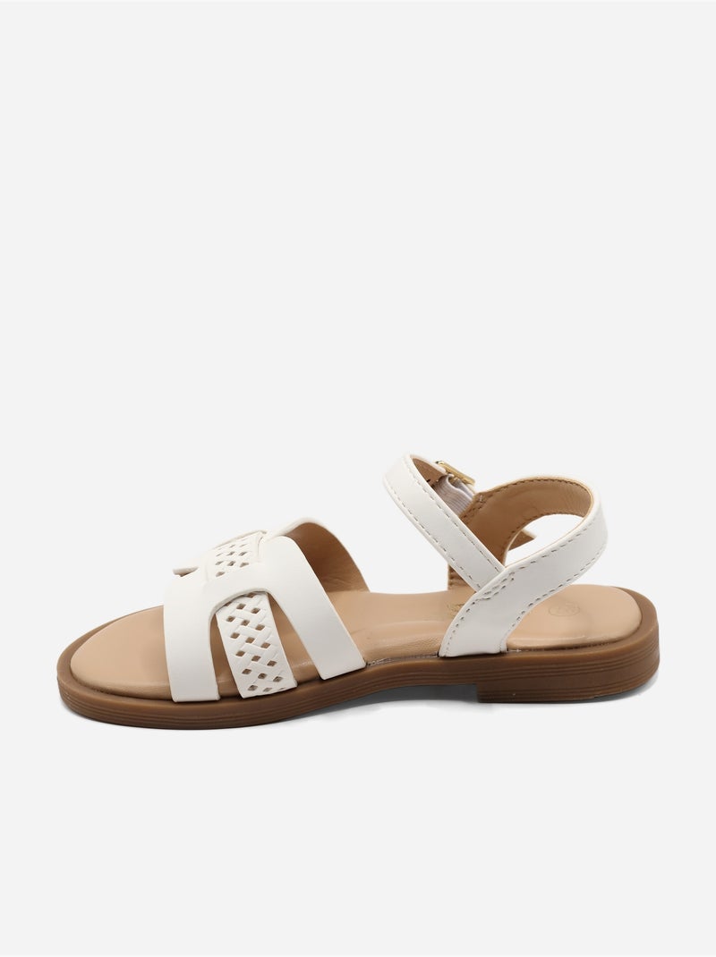 Sandales à boucle Blanc - Kiabi