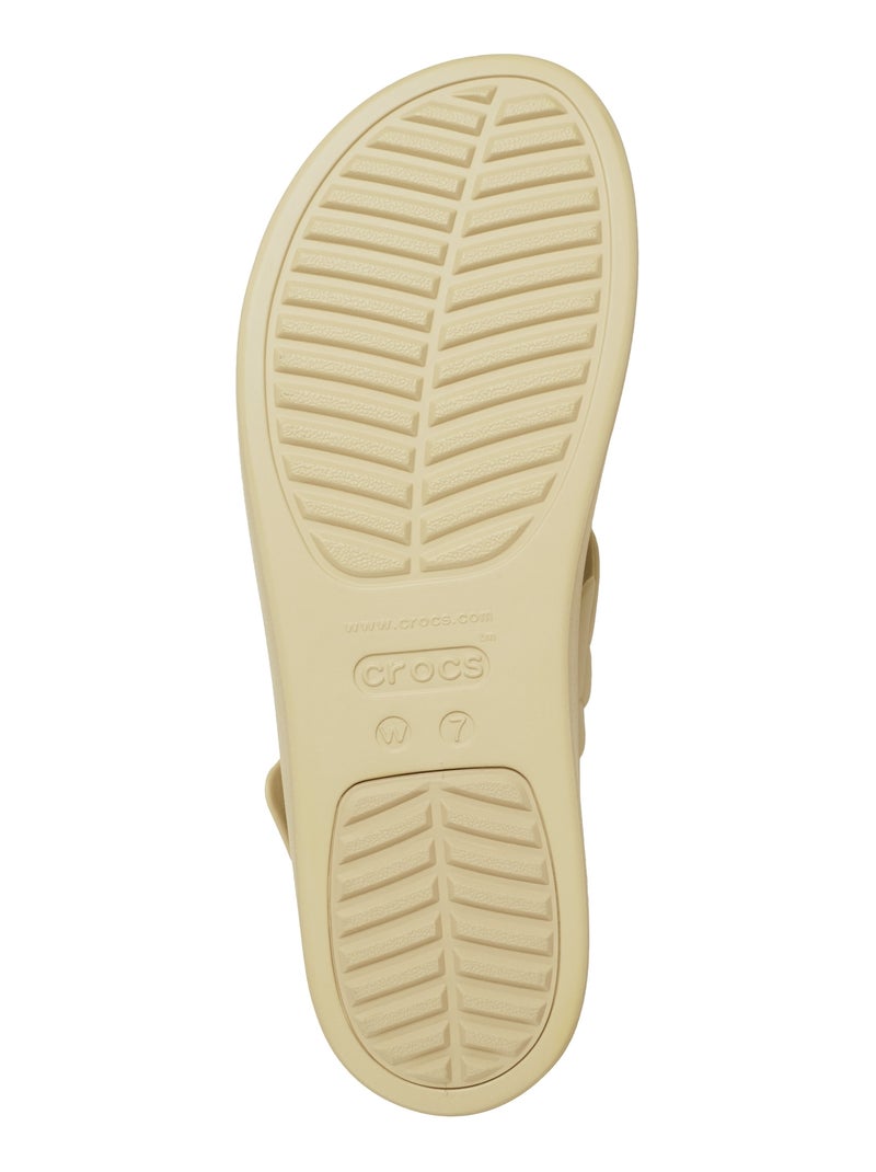 Sandales à Boucle Crocs Brooklyn Woven Upper Blanc - Kiabi