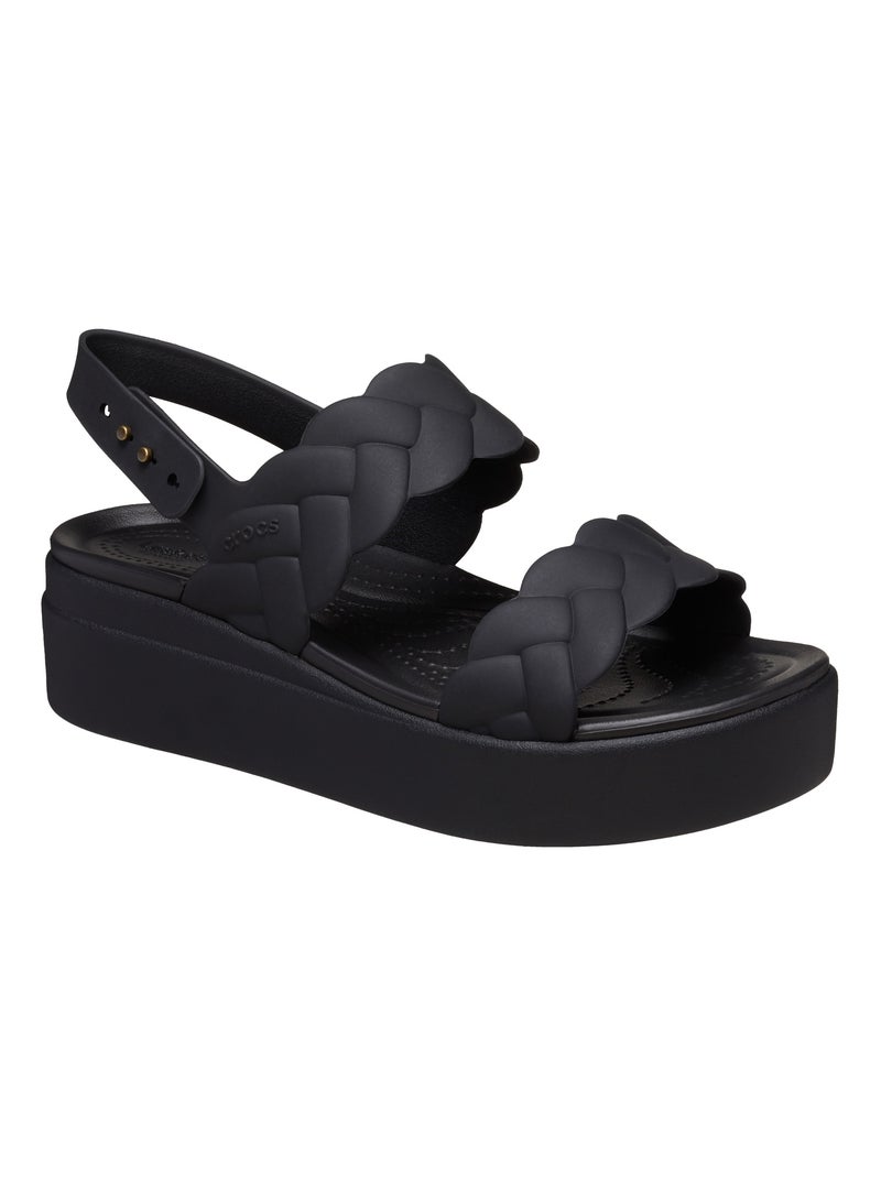 Sandales à Boucle Crocs Brooklyn Woven Upper Noir - Kiabi