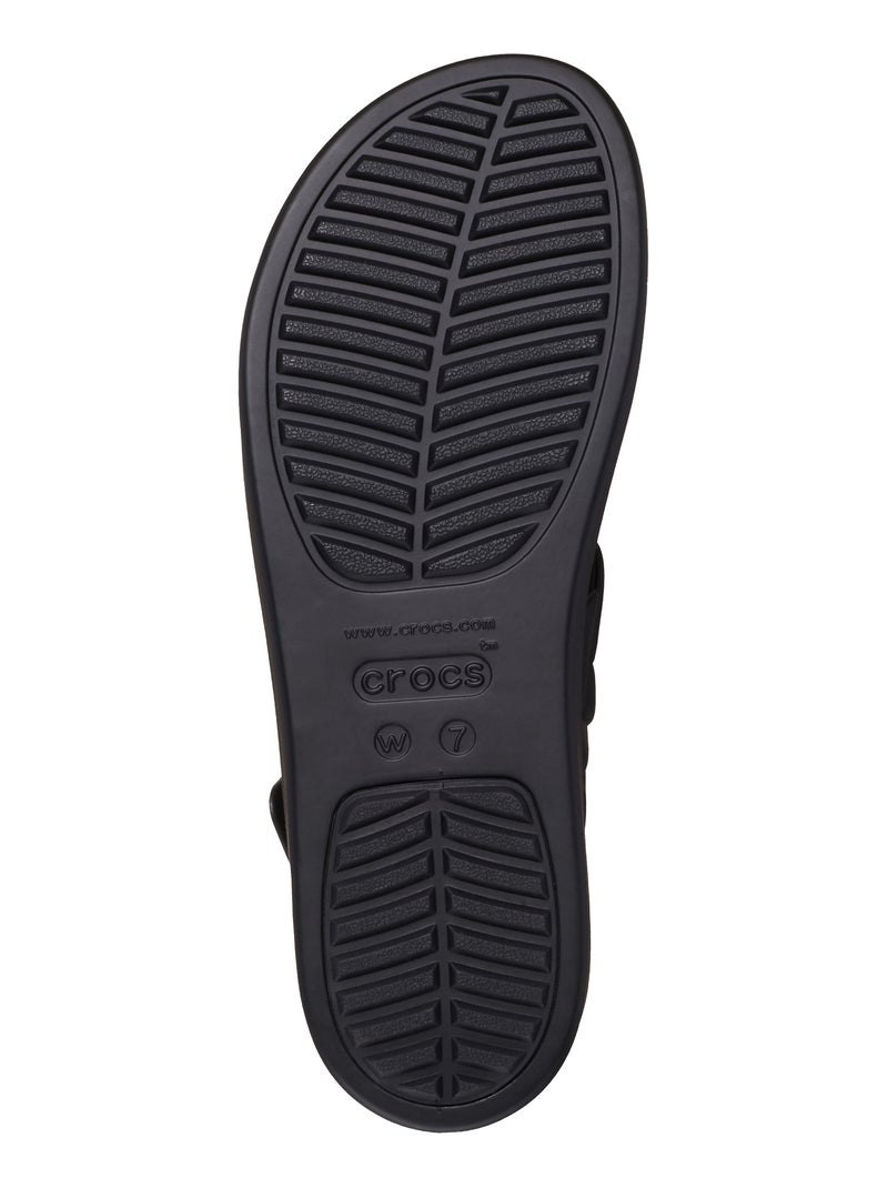 Sandales à Boucle Crocs Brooklyn Woven Upper Noir - Kiabi