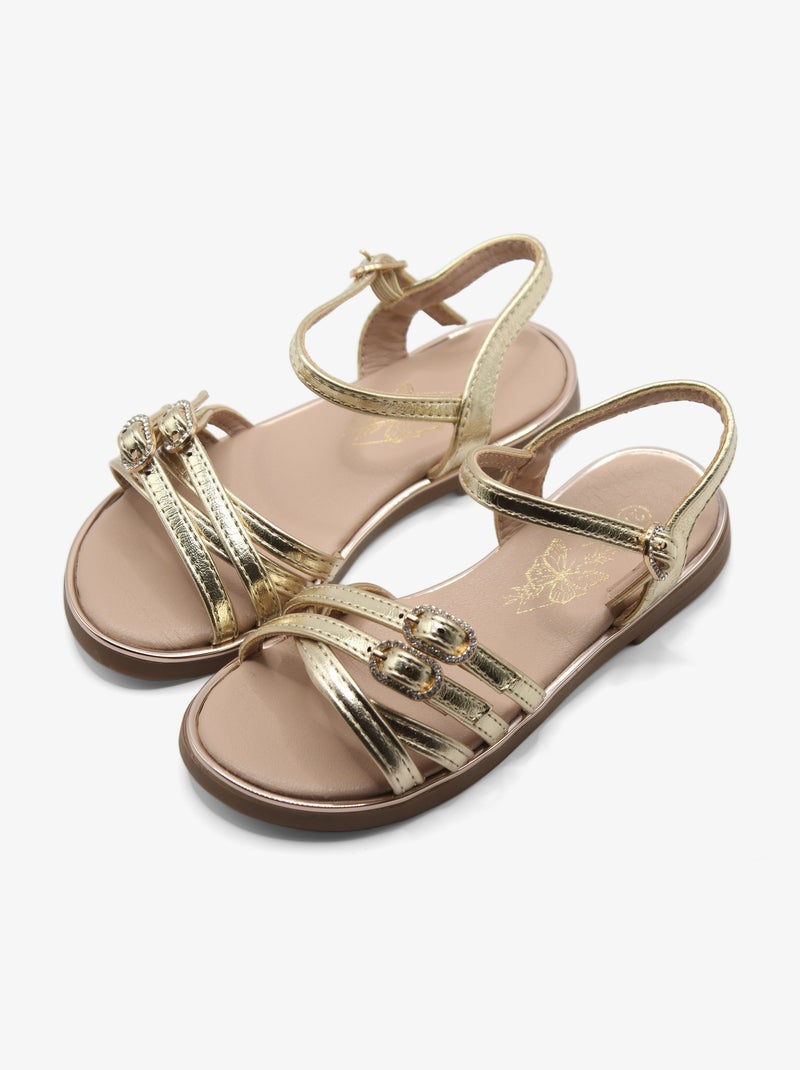 Sandales à boucles Jaune - Kiabi