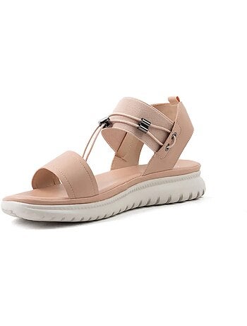 Sandales à bout large ajustables, modèle H - Lou