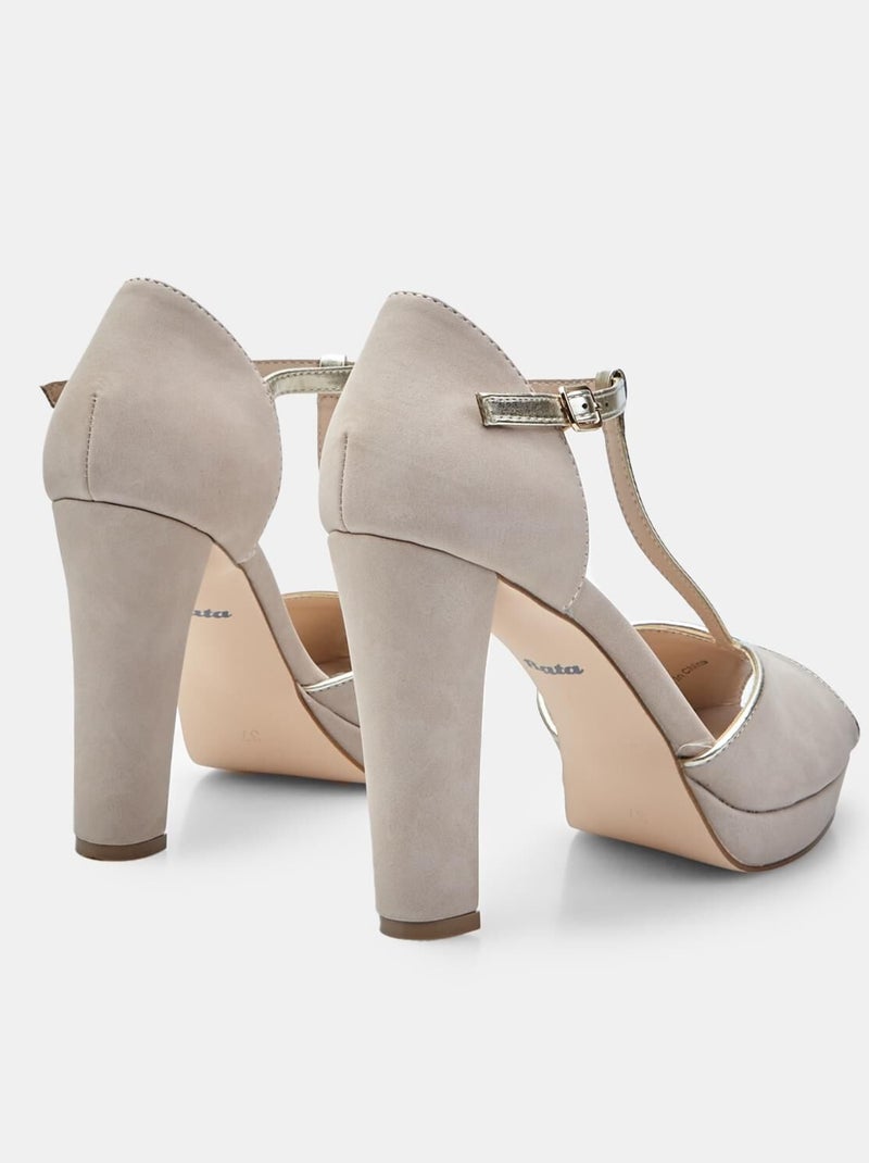 Sandales à bout ouvert  BATA Beige - Kiabi