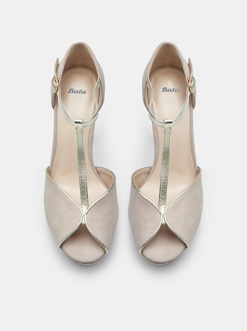 Sandales à bout ouvert  BATA Beige - Kiabi