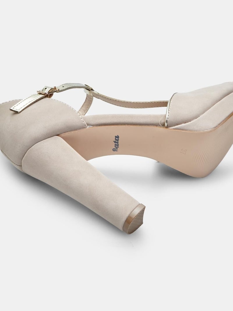 Sandales à bout ouvert  BATA Beige - Kiabi