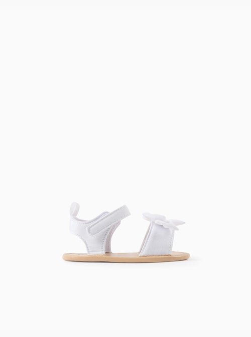 Sandales à bout ouvert et nœud décoratif - Kiabi