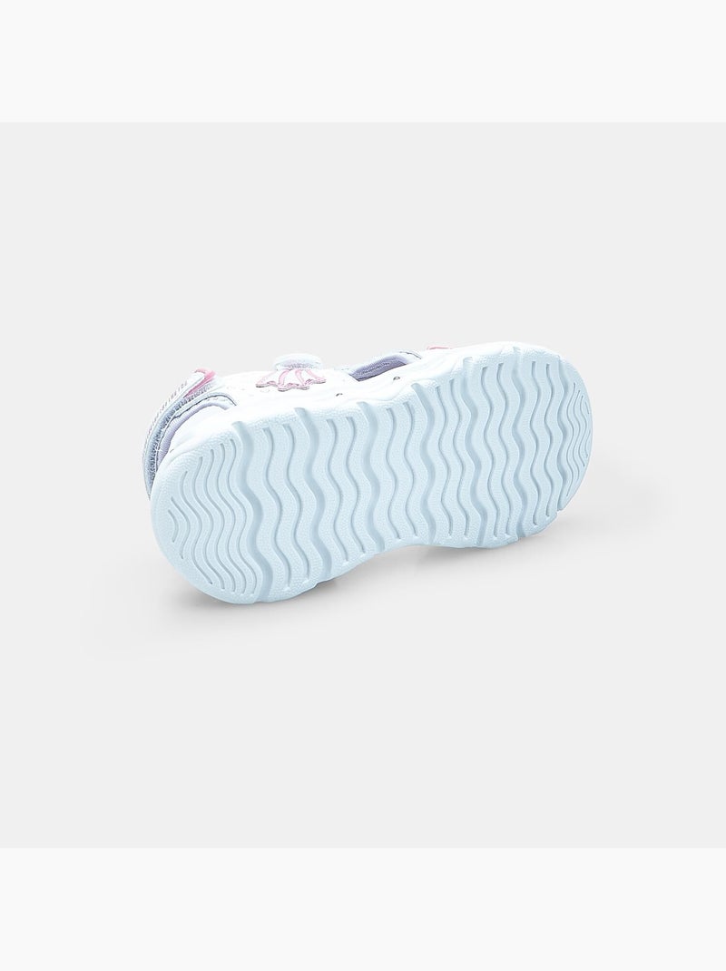 Sandales à bride Bubblegummers avec lumières Argent - Kiabi