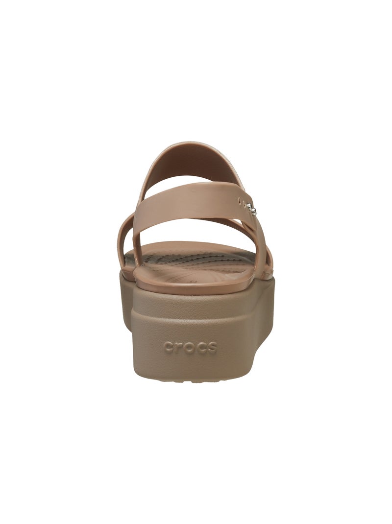 Sandales à bride Crocs Brooklyn low wedge Marron - Kiabi