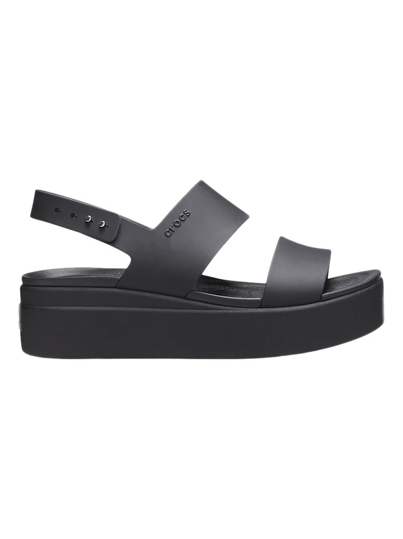 Sandales à bride Crocs Brooklyn low wedge Noir - Kiabi
