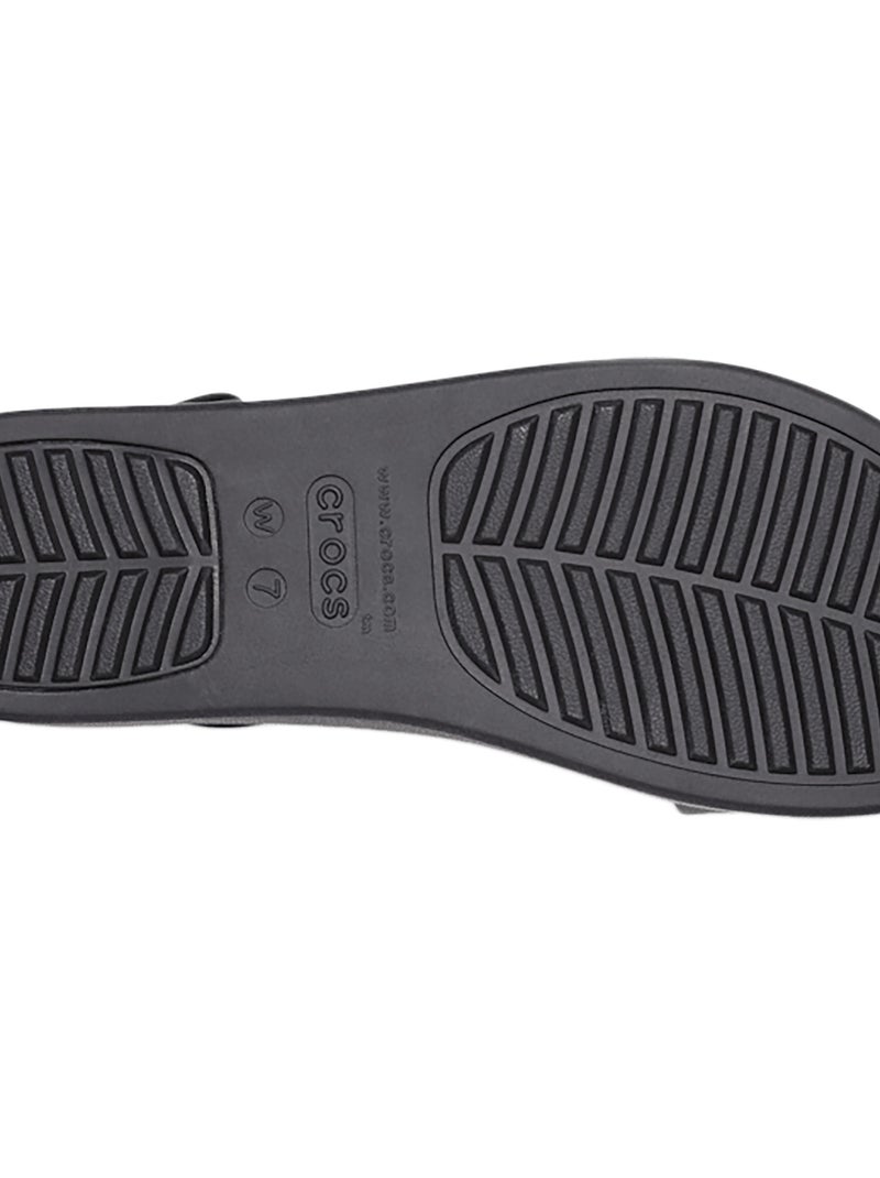 Sandales à bride Crocs Brooklyn low wedge Noir - Kiabi