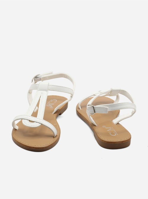 Sandales à bride et ardillon - C M - Kiabi