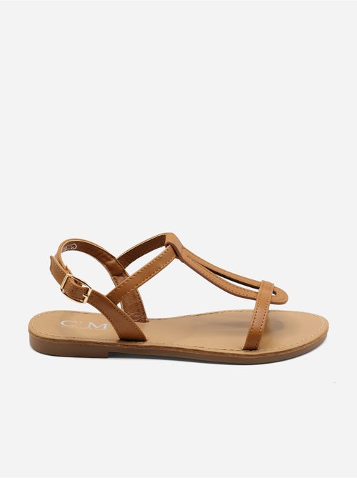 Sandales à bride et ardillon - C M - Kiabi