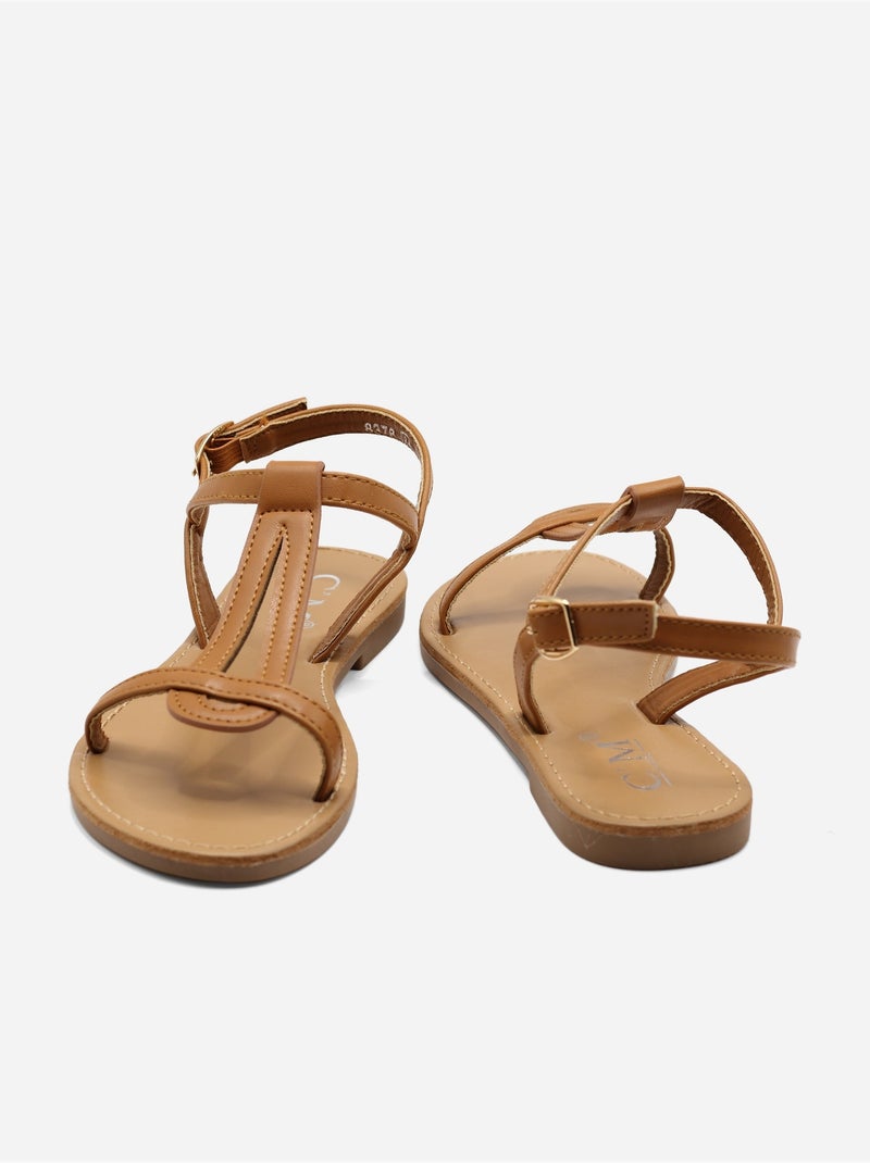 Sandales à bride et ardillon - C M Camel - Kiabi