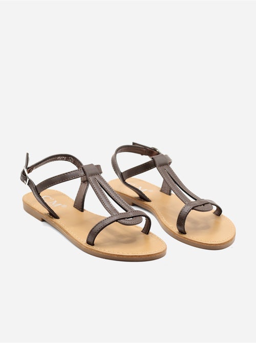 Sandales à bride et ardillon - C M - Kiabi