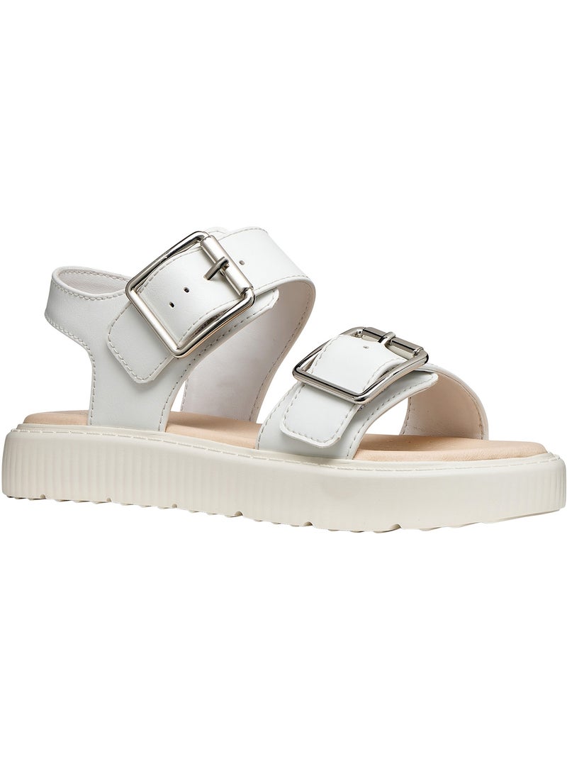 Sandales à Bride Geox Enfant J Kodette H Synt Lea Blanc - Kiabi