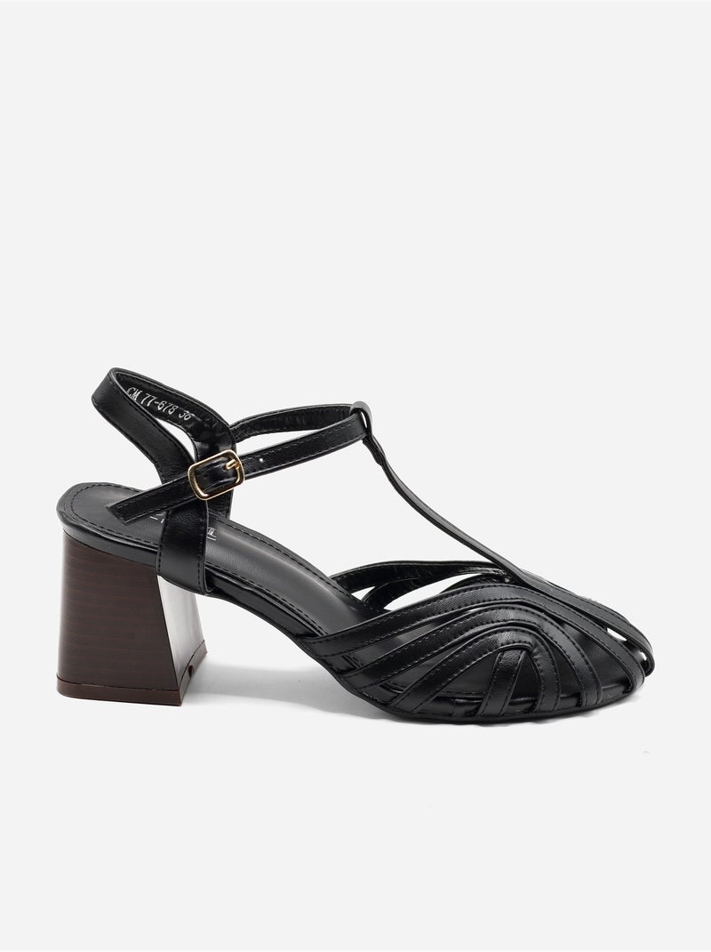 Sandales à bride Noir - Kiabi