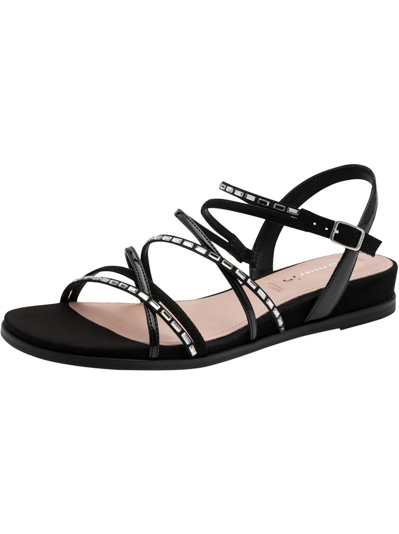 Sandales à Bride Tamaris Noir - Kiabi