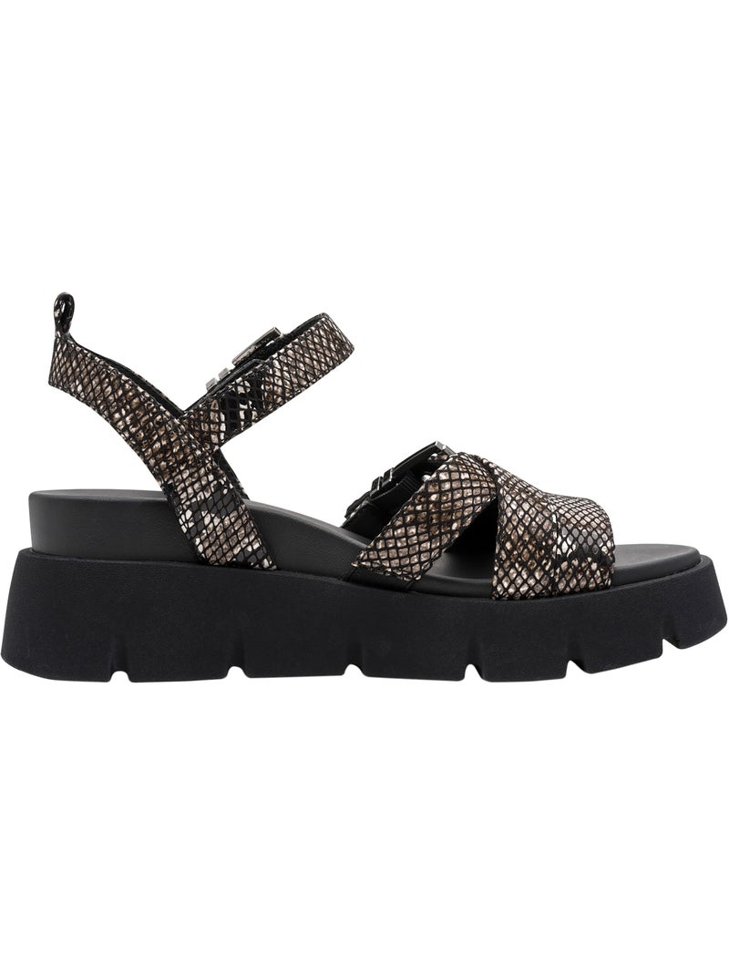 Sandales à Bride Tamaris Noir - Kiabi