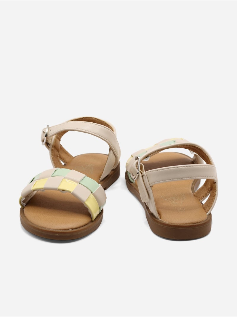 Sandales à brides Beige - Kiabi