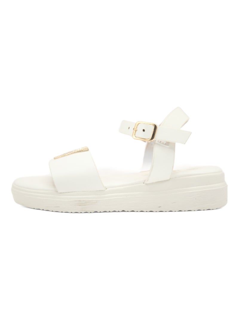 Sandales à brides Blanc - Kiabi