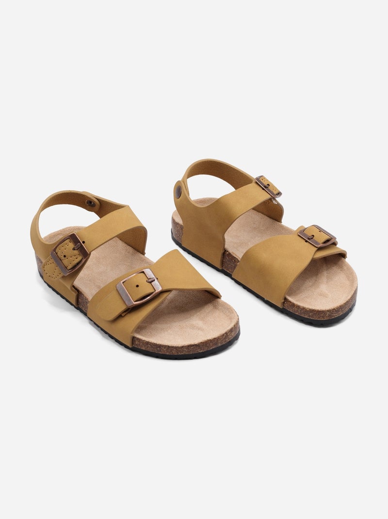 Sandales à brides Camel - Kiabi