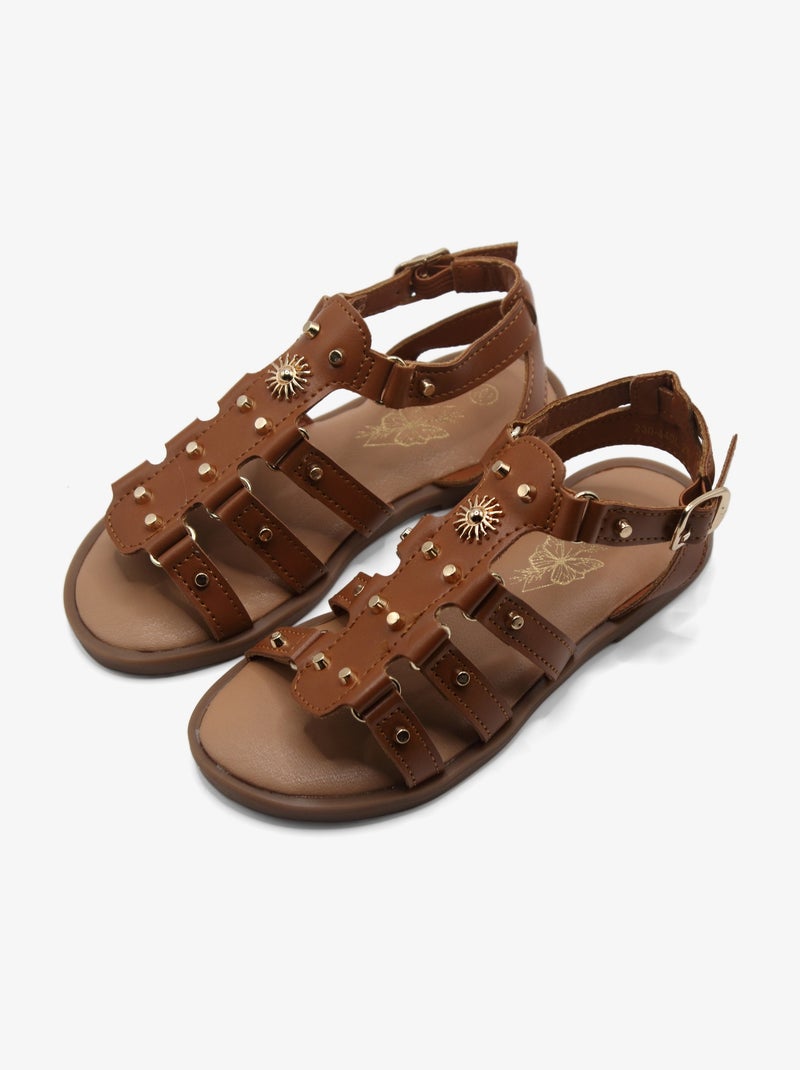 Sandales à brides Camel - Kiabi