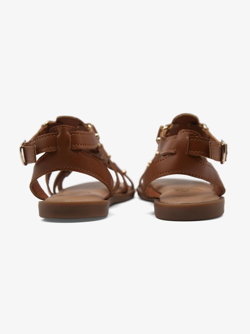 Sandales à brides Camel - Kiabi