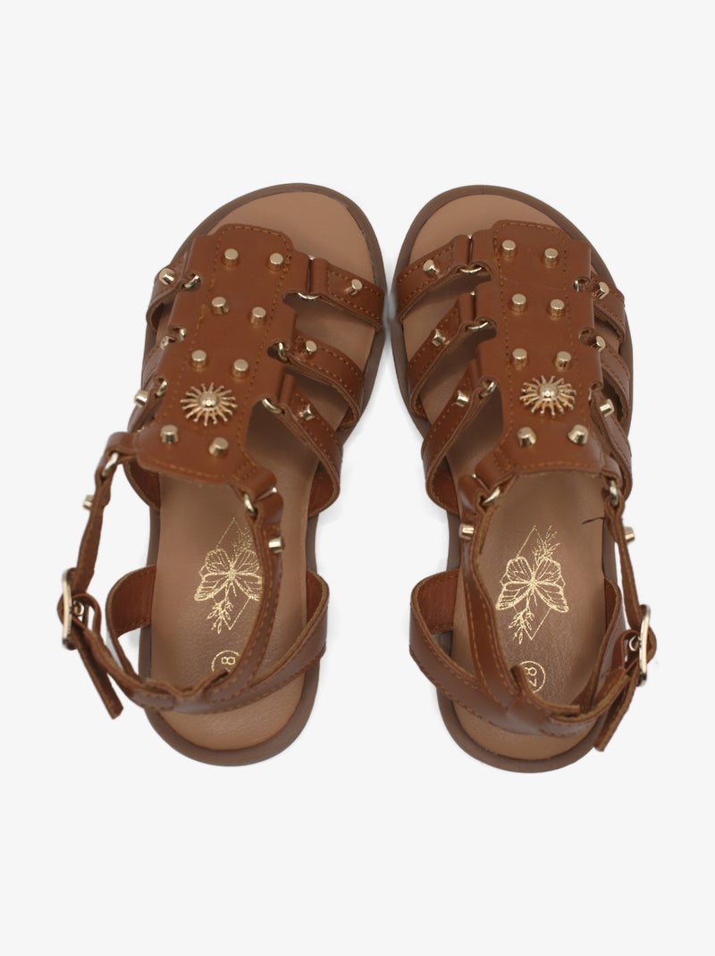 Sandales à brides Camel - Kiabi