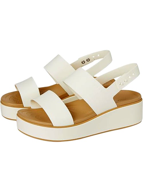 Sandales à Brides Crocs Brooklyn matte Wrap low Wedge - Kiabi