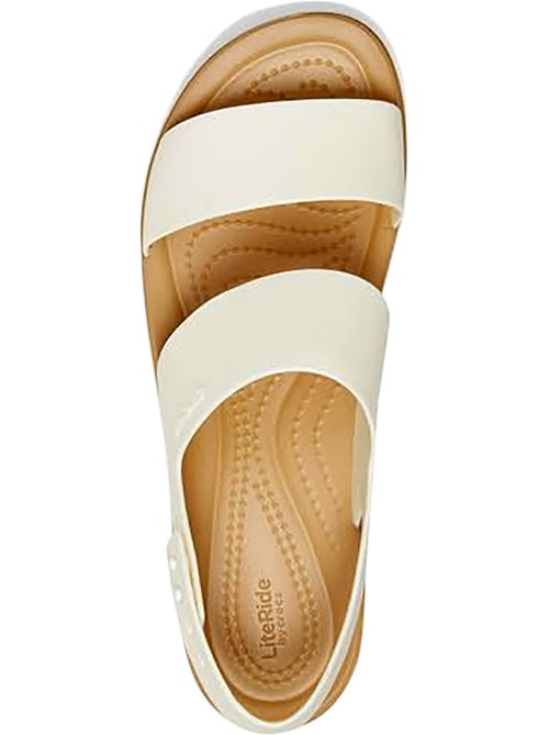 Sandales à Brides Crocs Brooklyn matte Wrap low Wedge - Kiabi