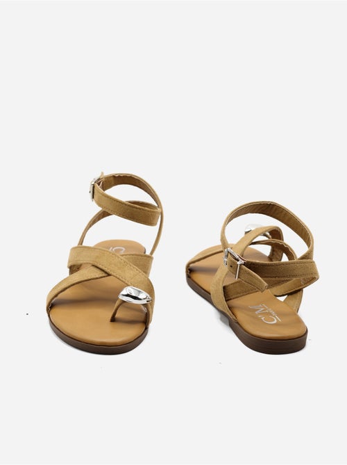 Sandales à brides croisées - C M - Kiabi