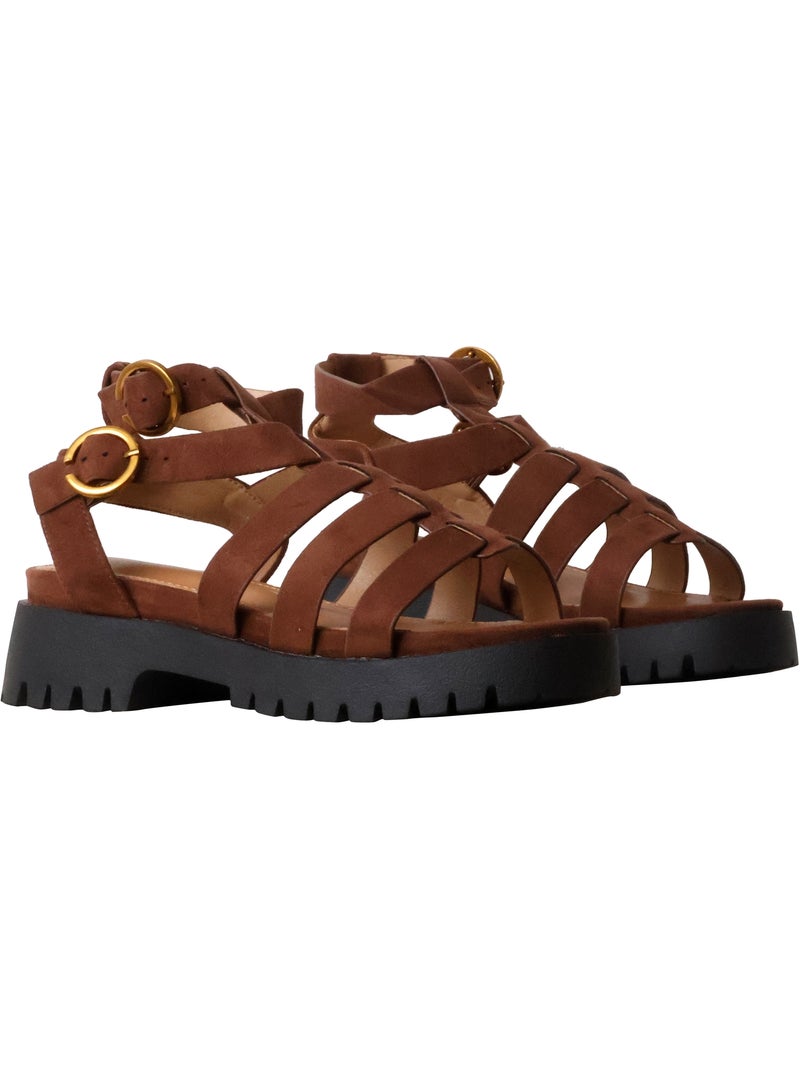 Sandales à Brides Findlay Marron - Kiabi
