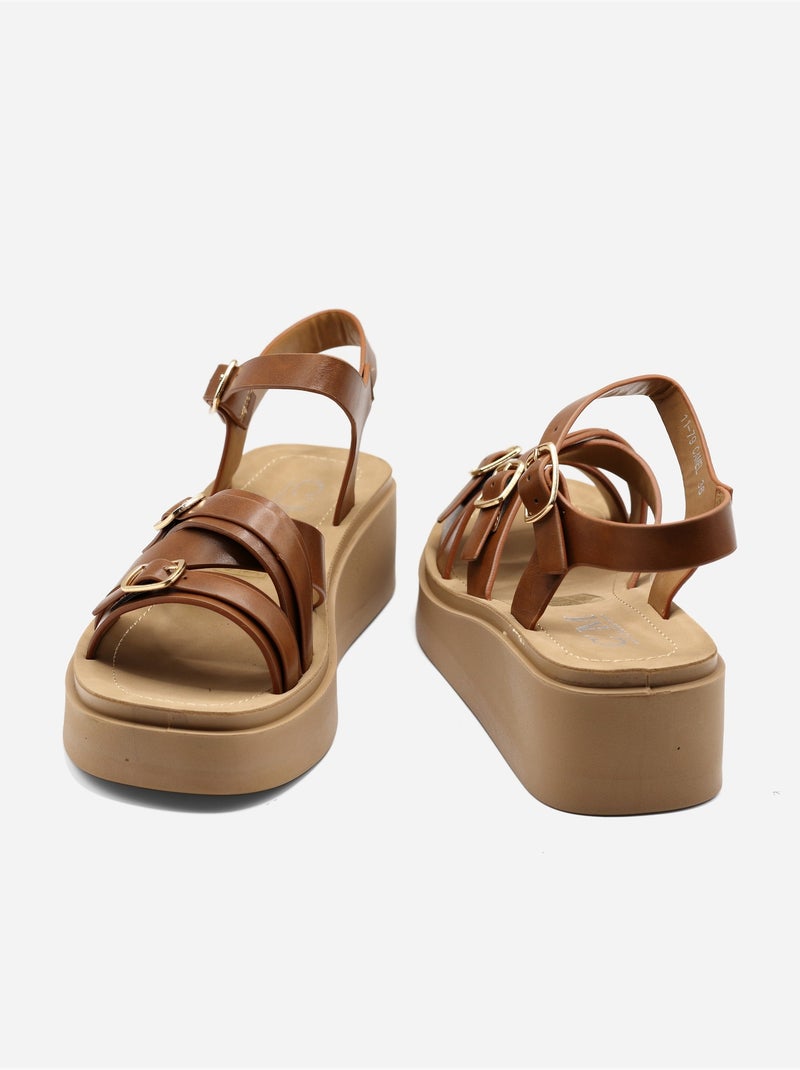 Sandales à brides multiples - C M Camel - Kiabi