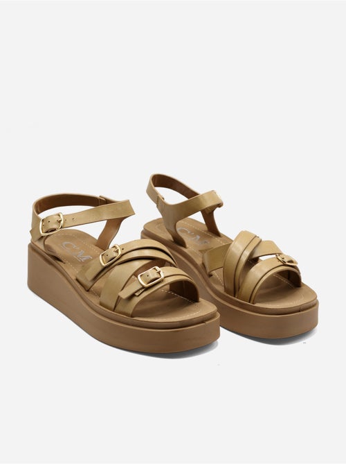 Sandales à brides multiples - Kiabi