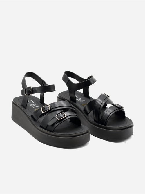 Sandales à brides multiples - Kiabi