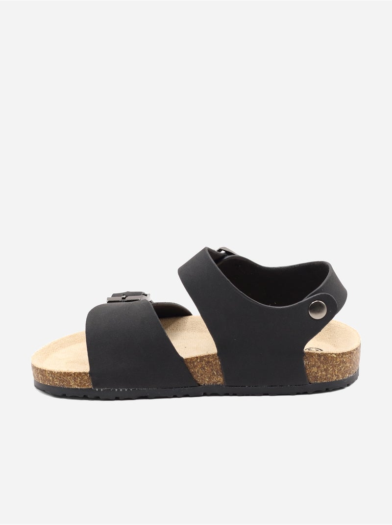 Sandales à brides Noir - Kiabi
