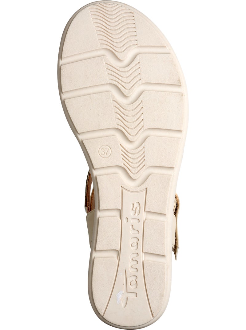 Sandales à Brides Tamaris Beige - Kiabi