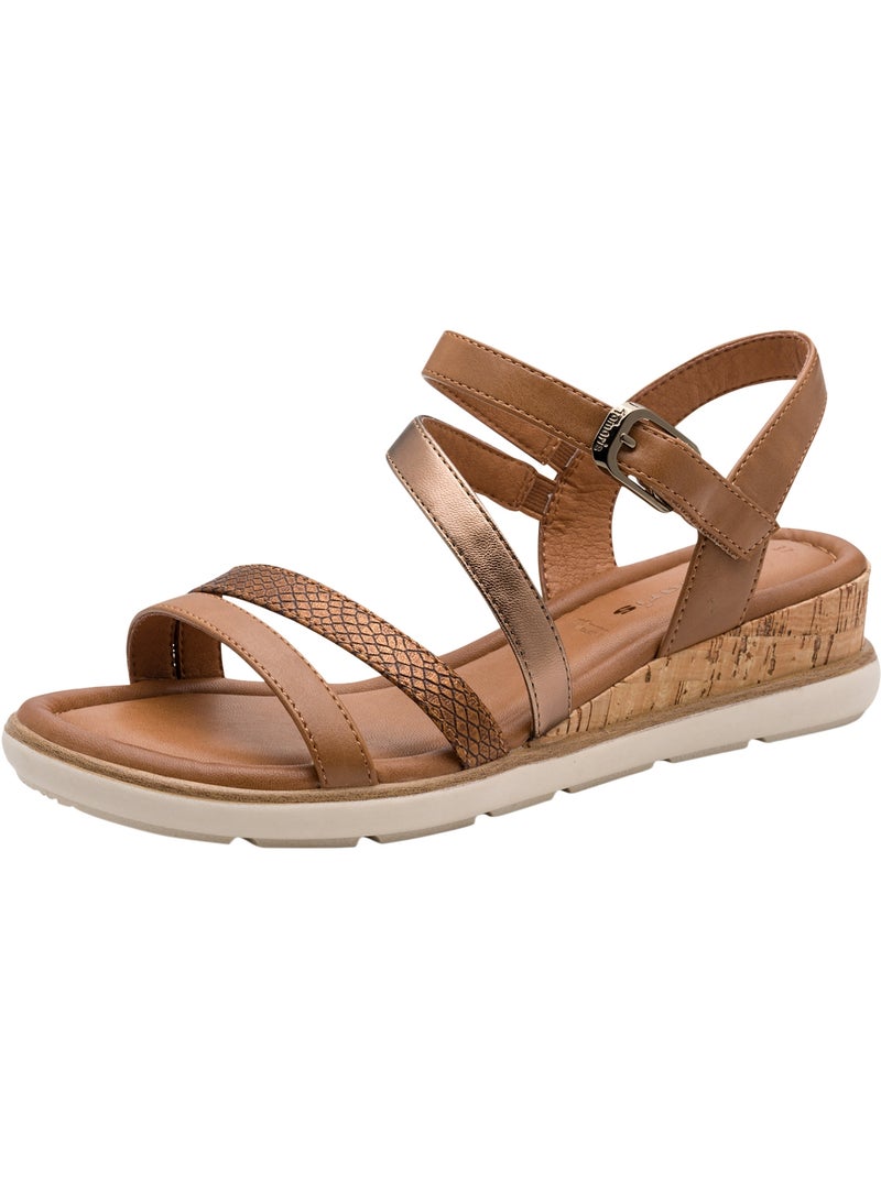 Sandales à Brides Tamaris Marron - Kiabi