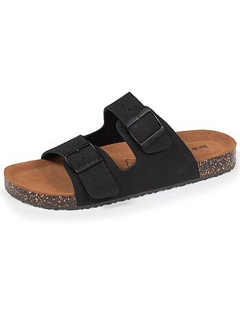 Sandales à brides ultra confortables, semelle intérieure cuir isotoner