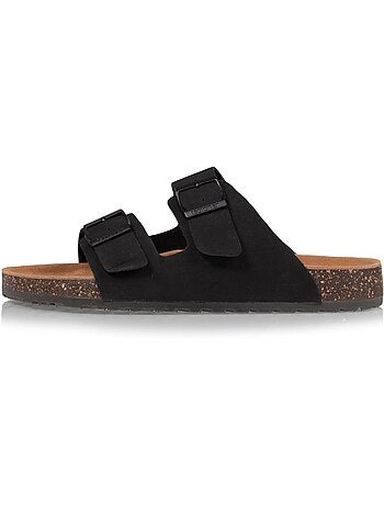 Sandales à brides ultra confortables, semelle intérieure cuir isotoner