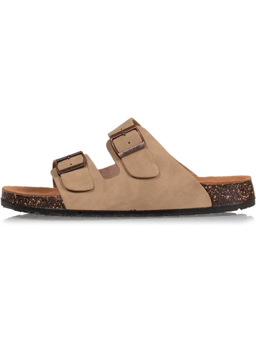 Sandales à brides ultra confortables, semelle intérieure cuir isotoner - Kiabi Sandales à brides ultra confortables, semelle intérieure cuir isotoner - Kiabi