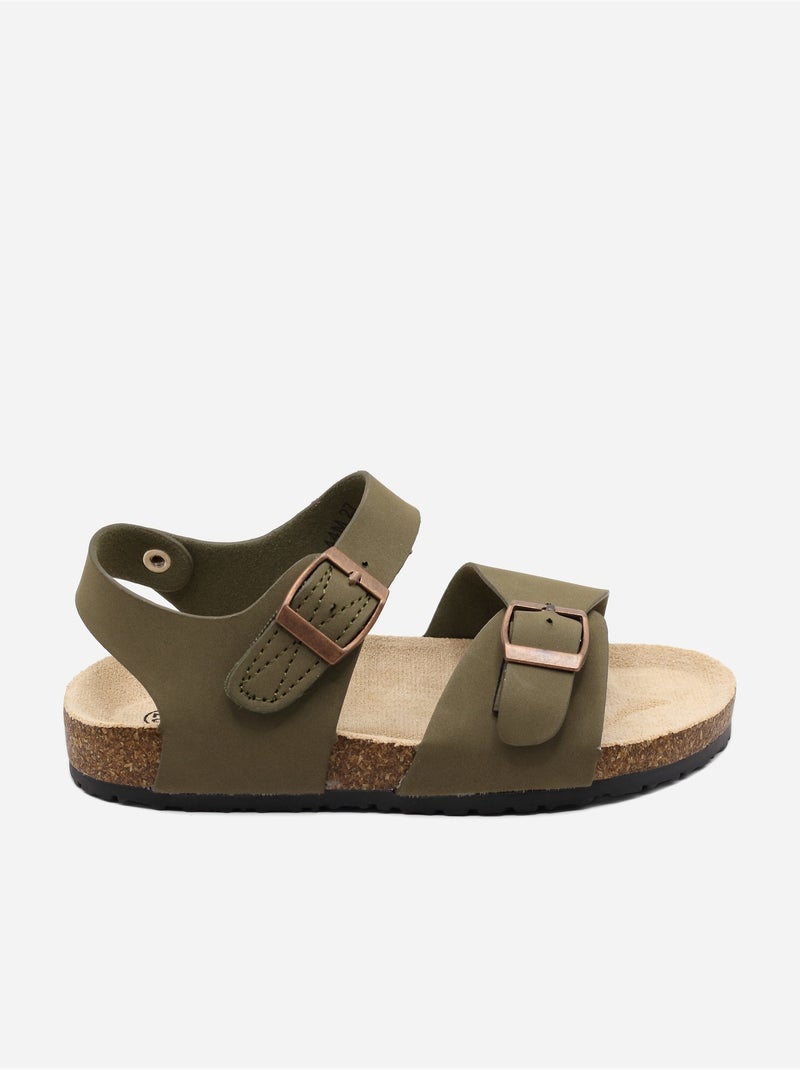 Sandales à brides Vert - Kiabi