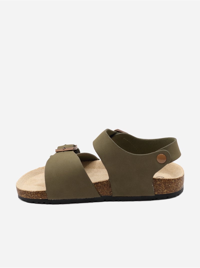Sandales à brides Vert - Kiabi